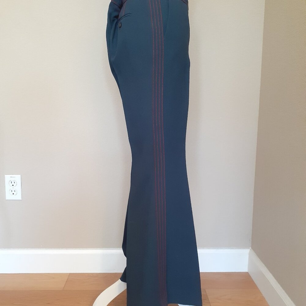 Burberry Wool & Silk Flare Leg Pants